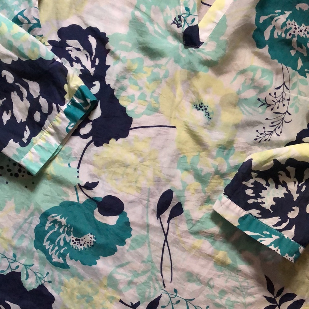 EUC Pendleton lightweight cotton silk floral pop over - Picture 4 of 5